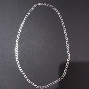 Men's sterling silver necklace.
